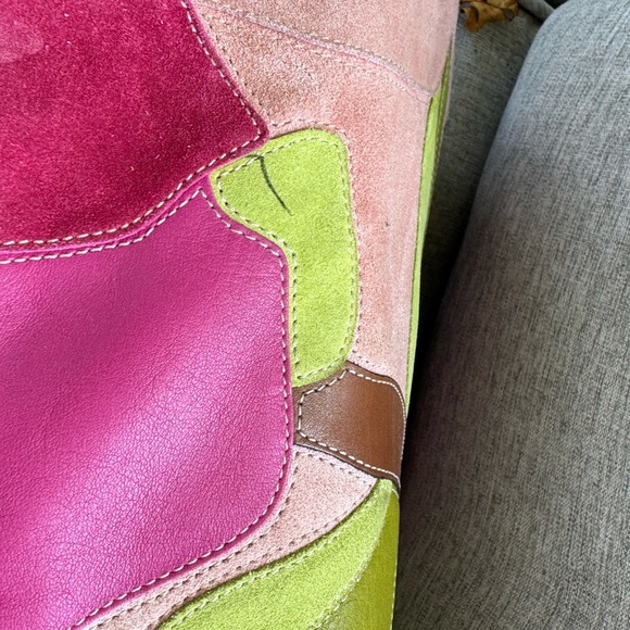 Coach Poppies for Peace Suede and Leather XL Tote - Picture 9 of 14